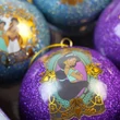 Kép 6/7 - Aladdin karácsonyfadísz (4 db 75mm gömb)
