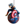 Kép 2/2 - Marvel Amerika kapitány figura+gömb Karácsonyfadísz (13 cm)