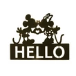 Kép 1/3 - Mickey és Minnie hello ajtótábla LED 