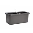 Kép 1/4 - Plastia Berberis Duo önöntöző virágláda antracit