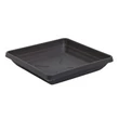Kép 1/3 - Plastia Lotos cserépalátét 35x35 cm antracit