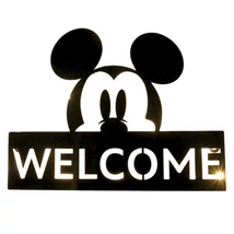 Disney ajtótábla LED Mickey welcome