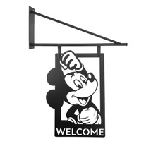 Mickey welcome ajtótábla 