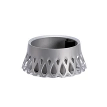 Plastia Roseta önöntöző virágedény 30 cm ezüst