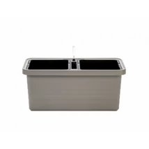 Plastia Berberis Duo önöntöző virágláda taupe