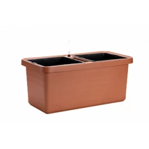 Plastia Berberis Duo önöntöző virágláda terrakotta