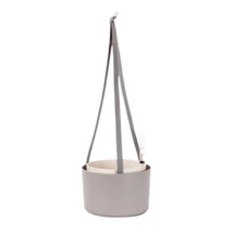 Plastia cserép Berberis 26 cm akasztós taupe-e.csont