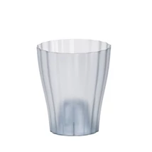 Plastia Ola orchidea kaspó 16cm átlátszó füst