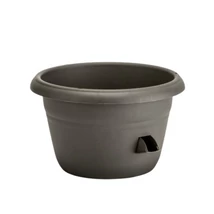 Plastia Siesta önöntöző cserép 25cm antracit