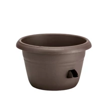 Plastia Siesta önöntöző cserép 25cm csoki