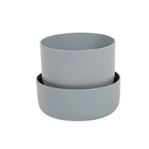 Plastia cserép önöntöző Tolita 16 cm szürke szimpla