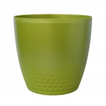Plastia Perla kaspó 30 gyöngyház zöld