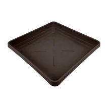 Plastia Lotos cserépalátét 25x25 cm csoki