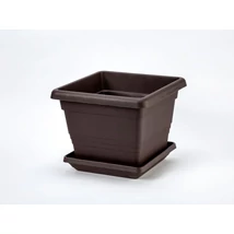 Plastia Lotos cserépalátét 25x25 cm csoki