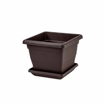 Plastia Lotos cserépalátét 25x25 cm csoki