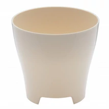 Plastia Luna kaspó 14 cm elefántcsont