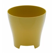 Plastia Luna kaspó 18 cm oliva