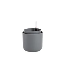 Plastia Tolita önöntöző cserép 16 cm szürke