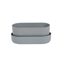Plastia Tolita balkonláda 30 cm szürke