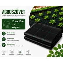 Agroszövet /EK. fekete 1,1*10 m 100 g/
