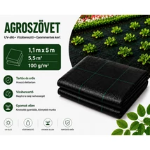Agroszövet /EK. fekete 1,1*5 m 100 g/