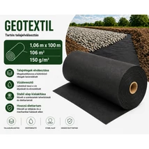 Geotextil /EK. 1,06*100 m fekete 150 g