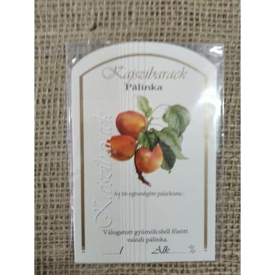 Pálinka címke ( kajszi )