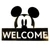 Disney ajtótábla LED Mickey welcome