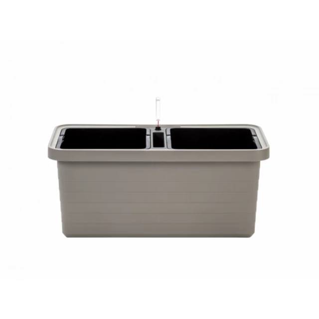 Plastia Berberis Duo önöntöző virágláda taupe