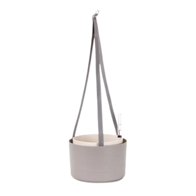 Plastia cserép Berberis 26 cm akasztós taupe-e.csont