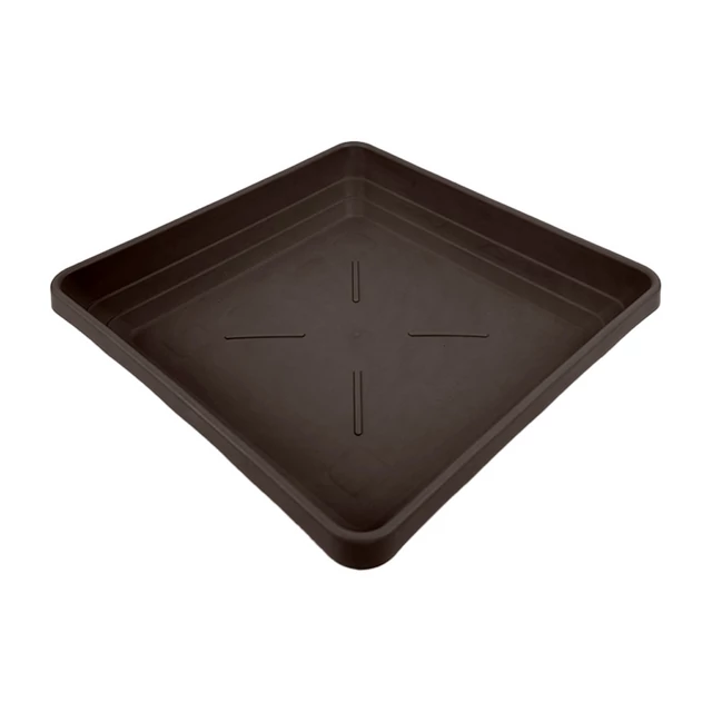 Plastia Lotos cserépalátét 25x25 cm csoki