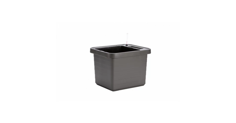 Plastia Berberis Uno vízszintjelzős önöntöző virágláda antracit