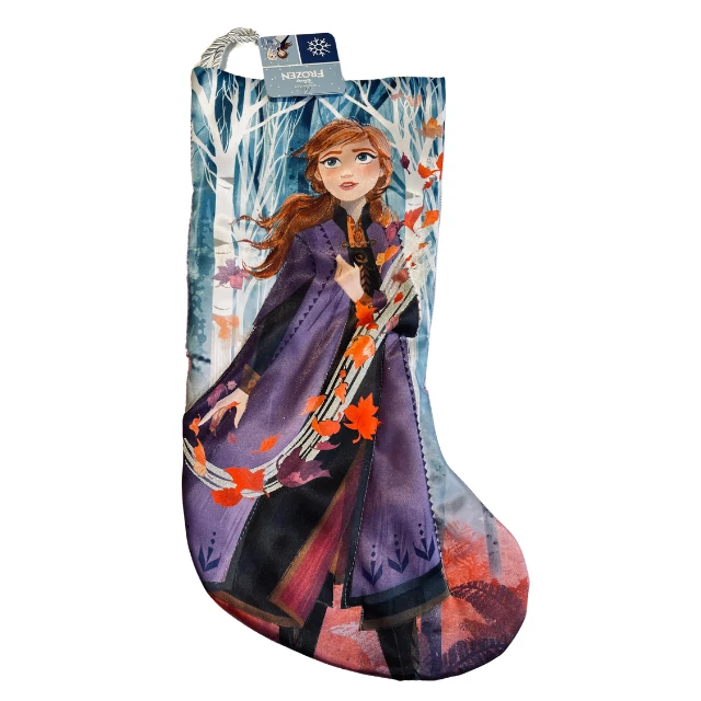 Frozen Anna - mintás karácsonyi harisnya/zokni dekoráció