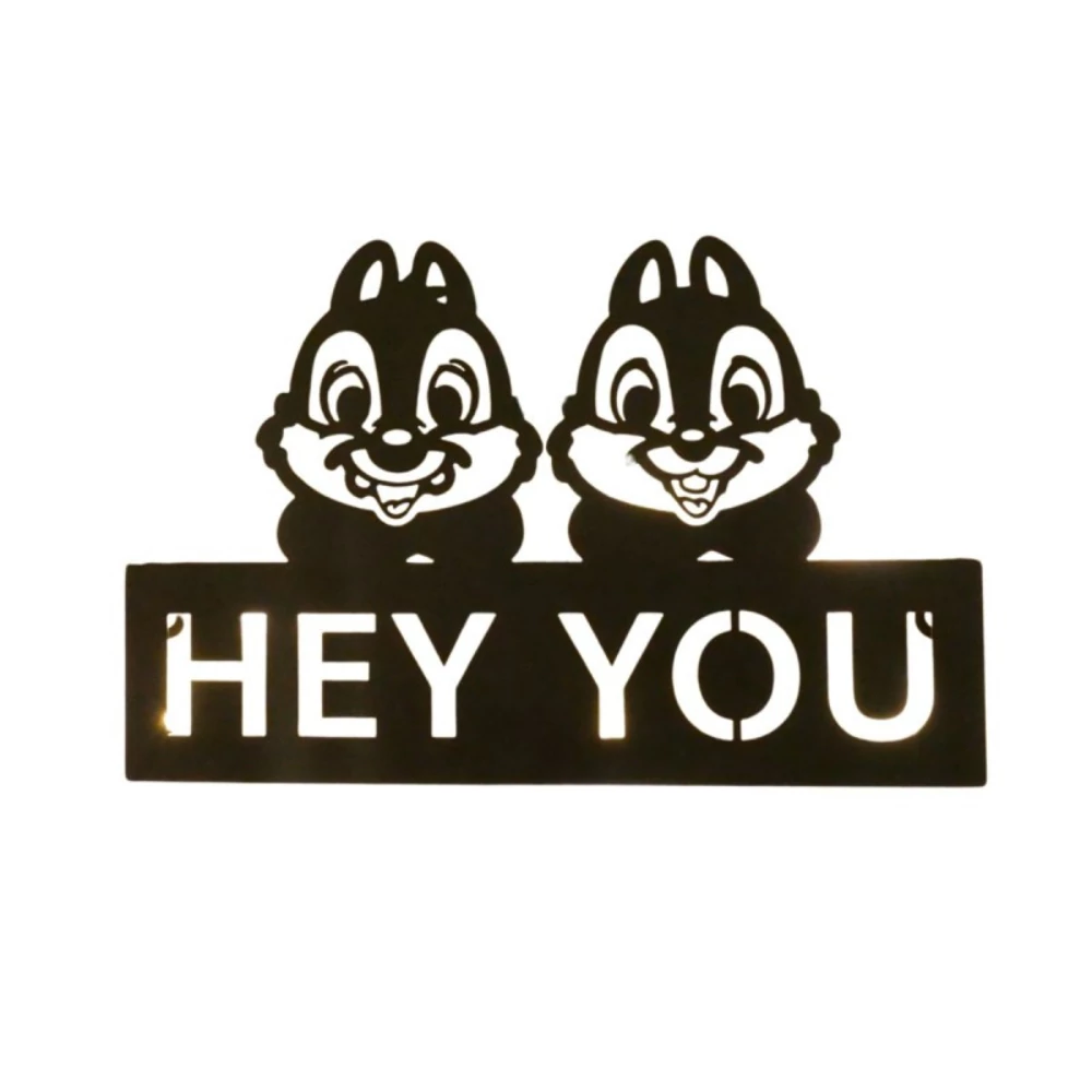 Chip&Dale Hey You ajtótábla LED világítással