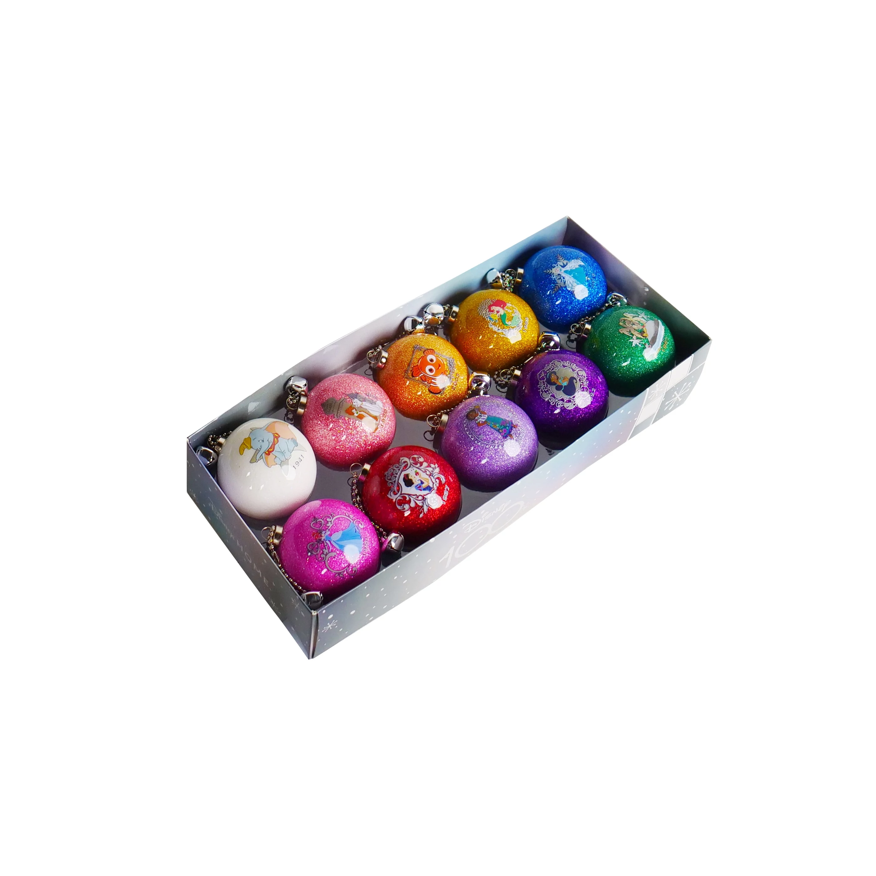 Disney 100 válogatás karácsonyfadísz (10 db 60 mm gömb)