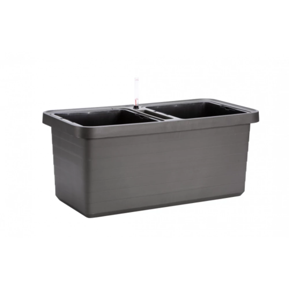 Plastia Berberis Duo önöntöző virágláda antracit