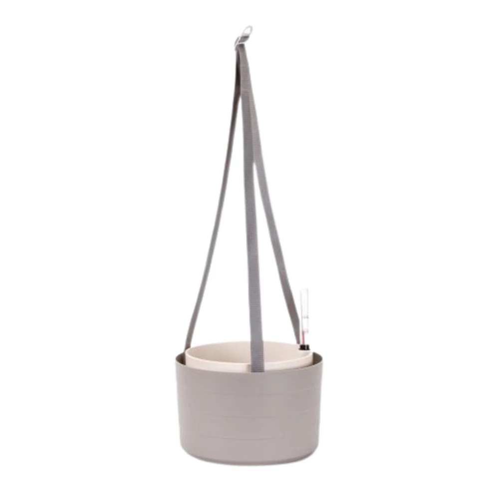 Plastia cserép Berberis 26 cm akasztós taupe-e.csont