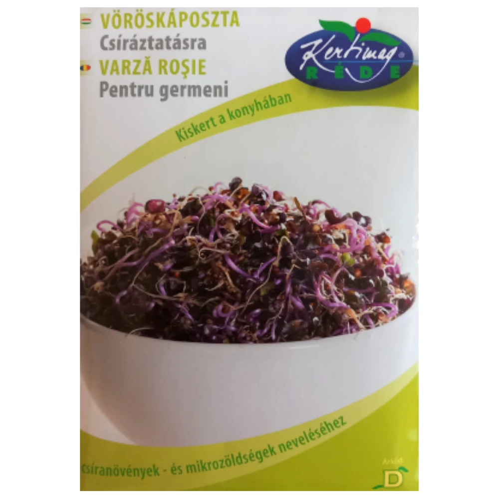 Vöröskáposztamag csíráztatásra BIO (Microgreen)